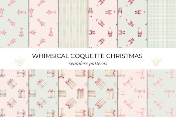 Bringing a Soft Holiday Magic to Your Projects with Whimsical Coquette Christmas Patterns