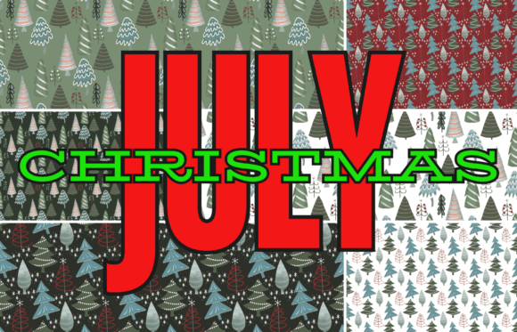 Christmas in July Seamless Patterns