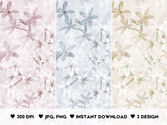Elevating Design Projects with Subtle Flowers Patterns and Decorative Floral Seamless Styles