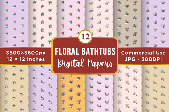 Floral Bathtub Digital Paper Patterns: A Comprehensive Evaluation