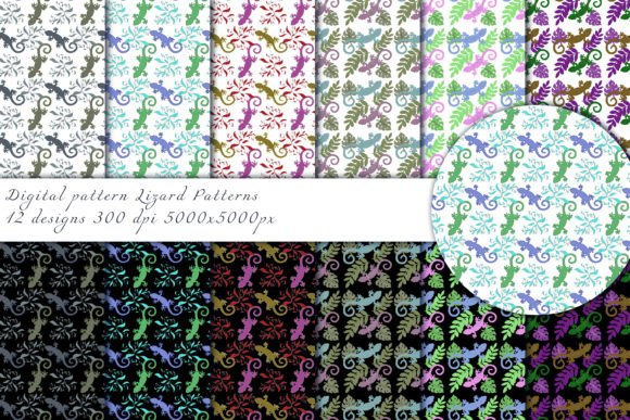 Lizard Seamless Patterns for Creative Projects