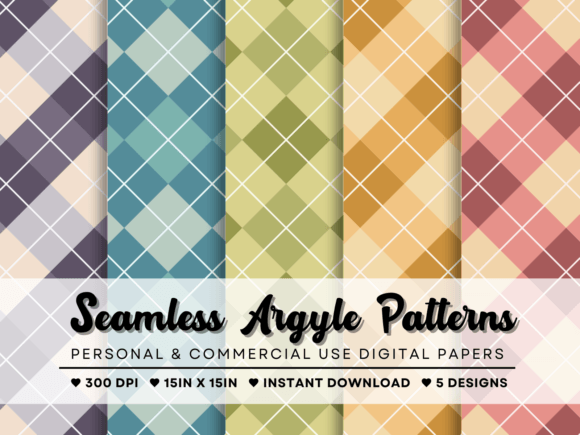 Seamless Argyle Patterns: A Modern Toolkit for Versatile Design
