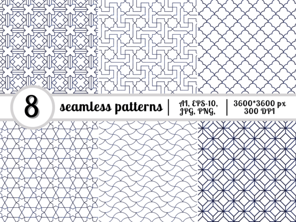 Seamless Moroccan Patterns: A Practical Review of the White and Blue Watercolor Collection