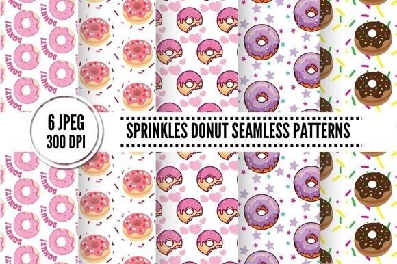 Sprinkles Donuts Seamless Patterns: The Sweetest Digital Asset for Your Next Creative Project